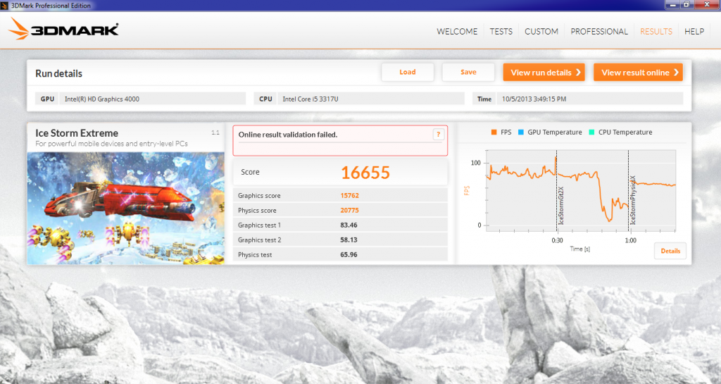 3DMark IceStorm Nexus UltraNote