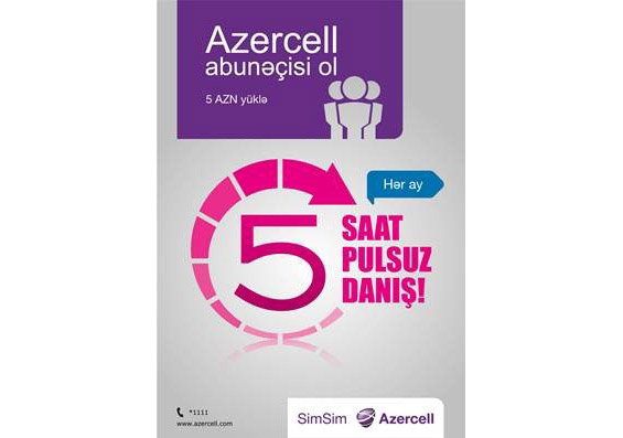 Azercell 6 ay pulsuz