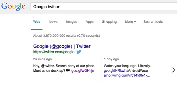 google twitter