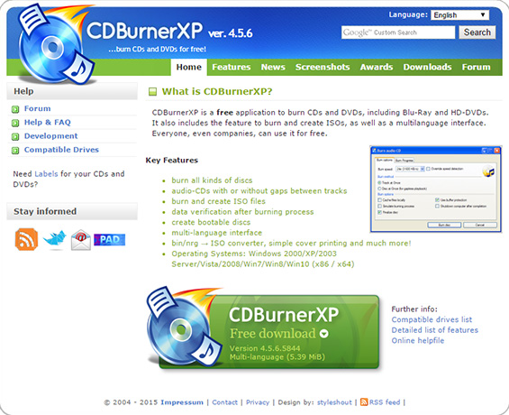 cdburnerxp