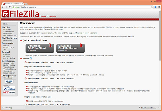 filezilla