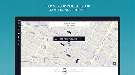 Uber с поддержкой Cortana для Windows 10