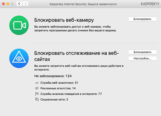 Kaspersky Internet Security для Mac