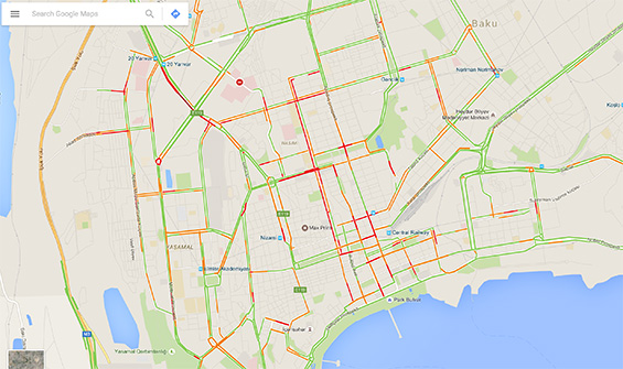 GoogleMaps_traffic_Baku